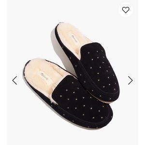 Madewell Slipper Embroidered Suede
